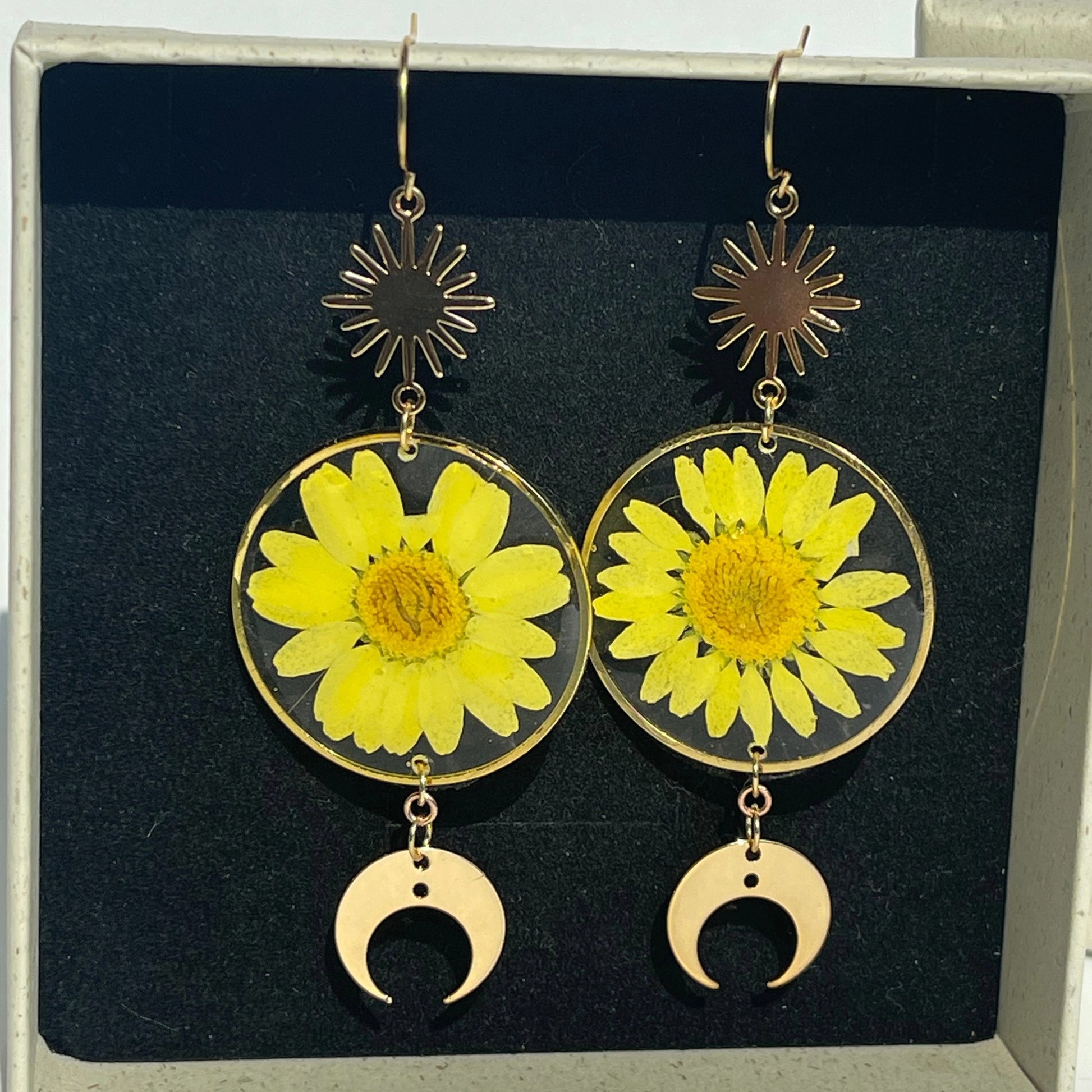 真花耳环小雏菊